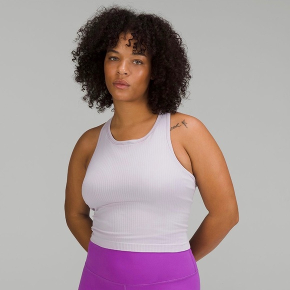 Lululemon Ebb to Street Crop Tank “Faint Lavender” NWT - Picture 3 of 10
